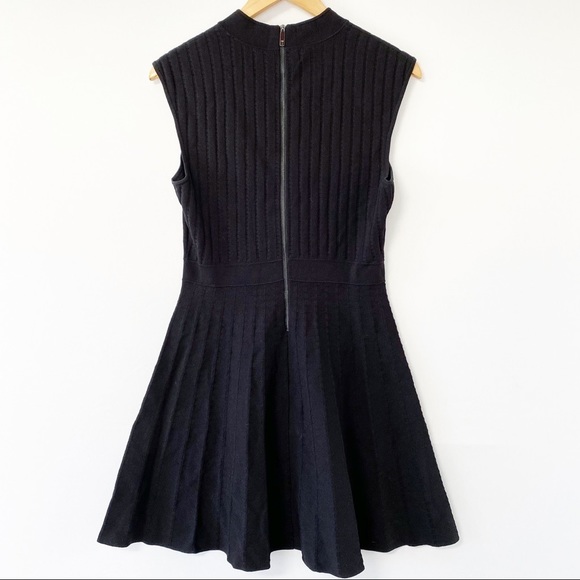 Ted Baker Fit And Flare Knit Black Dress US3 - Picture 2 of 6